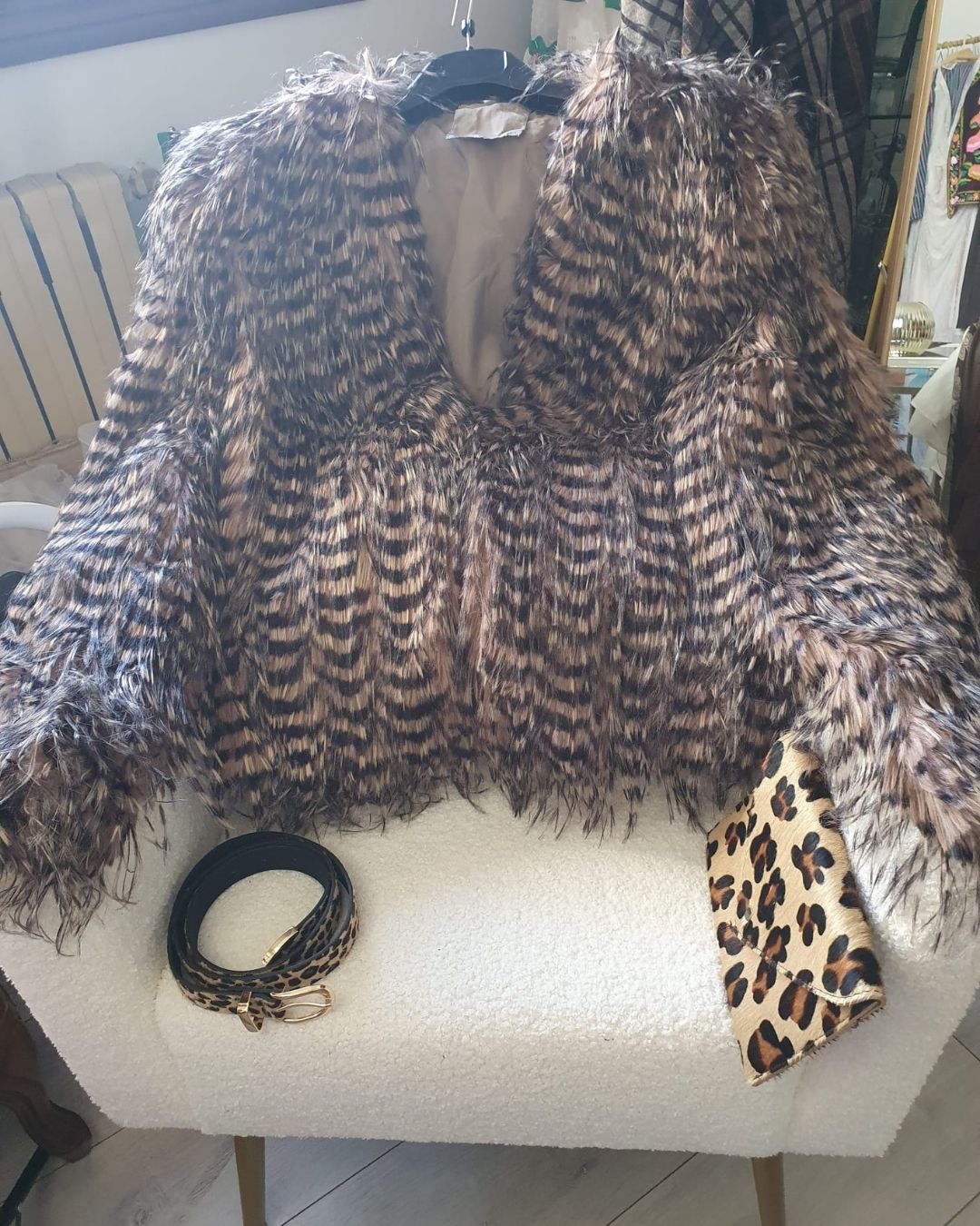 CHAQUETA PELO LEOPARDO