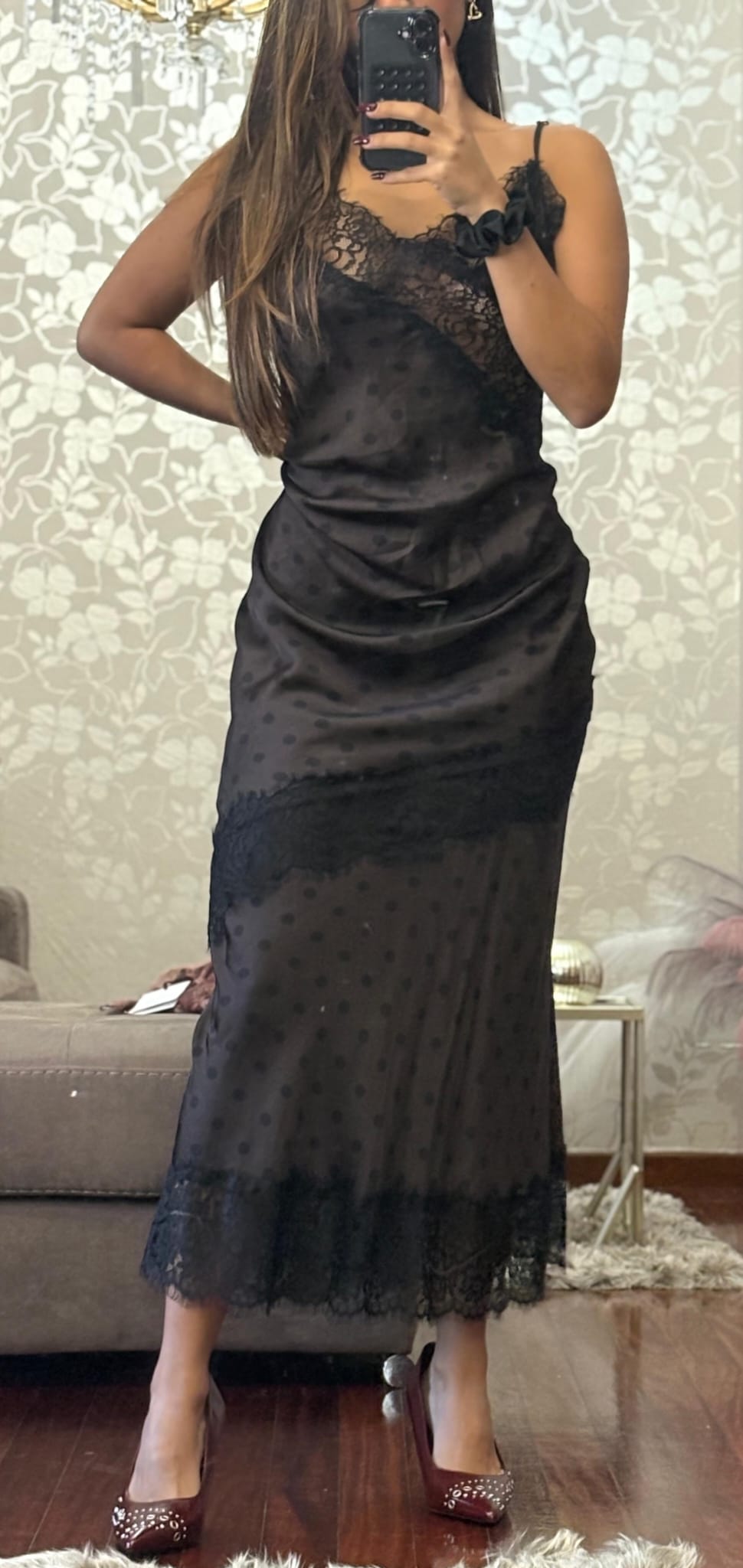 CONJUNTO LENCERO TOPOS