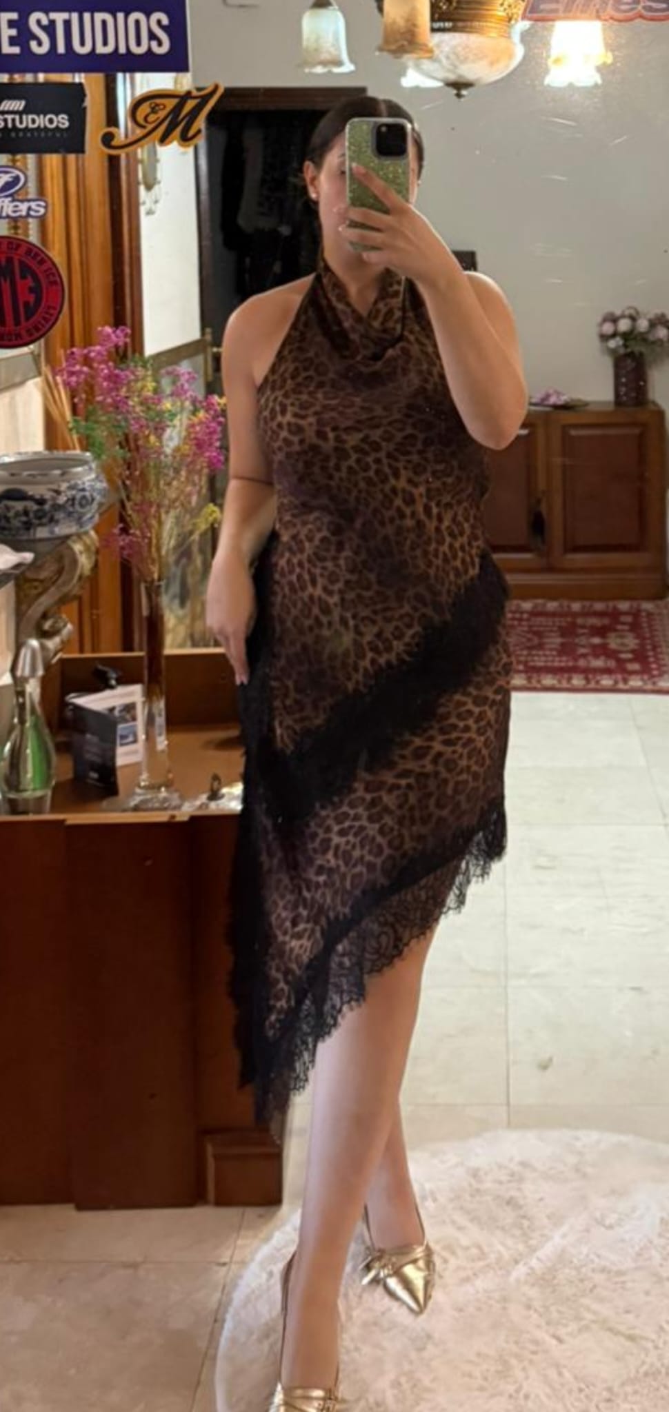 CONJUNTO LEOPARDO LENCERO