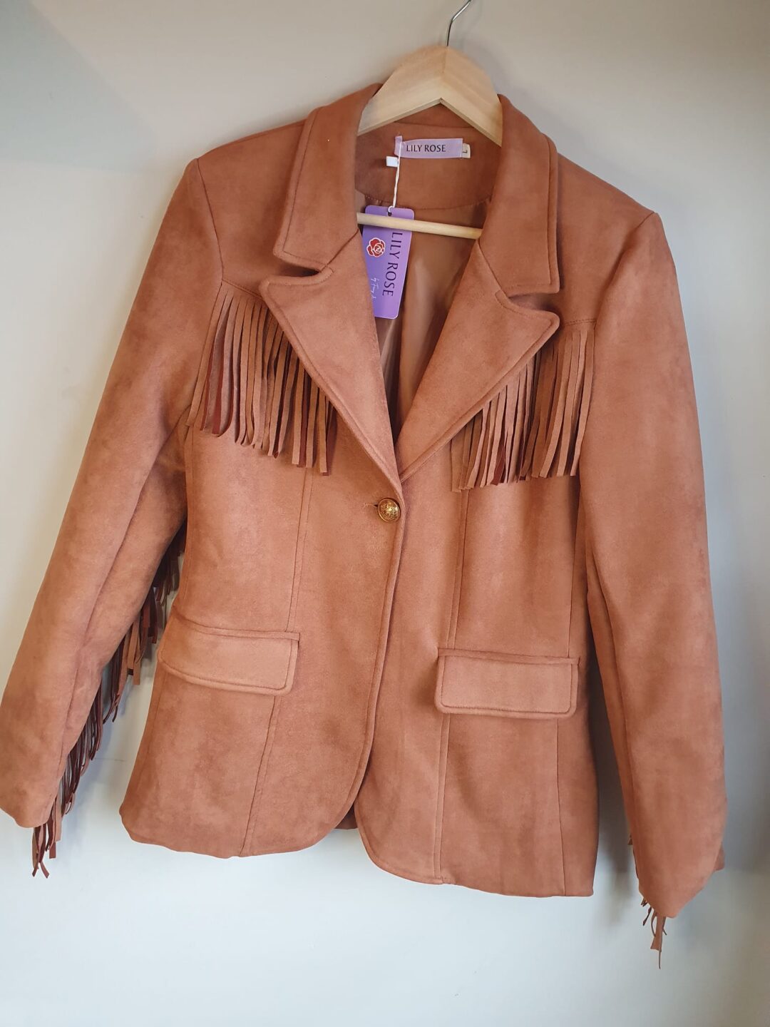 CHAQUETA ANTELINA FLECOS